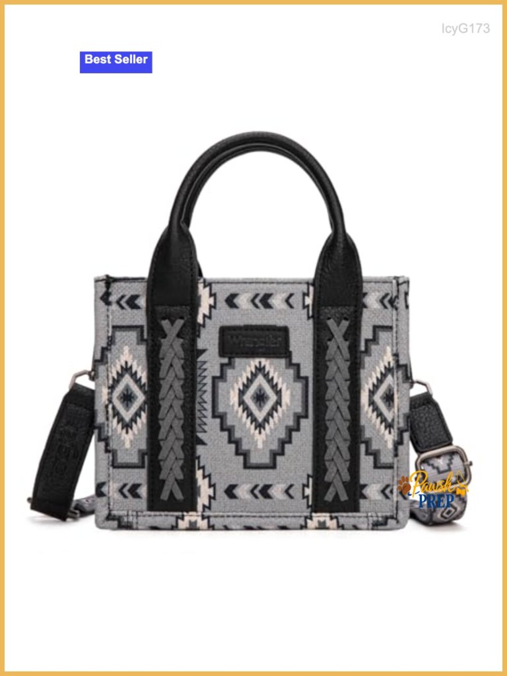 Woven Aztec Mini Tote Bag for Women Adjustable Shoulder Strap Satchel Purse